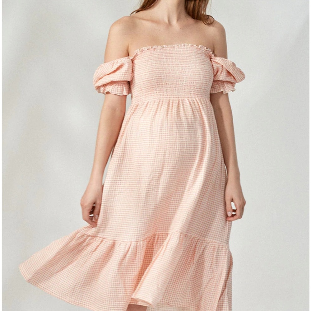 Nothing Fits But - SAKURA dress pink gingham m/l